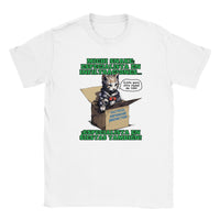 Camiseta júnior unisex estampado de gato 