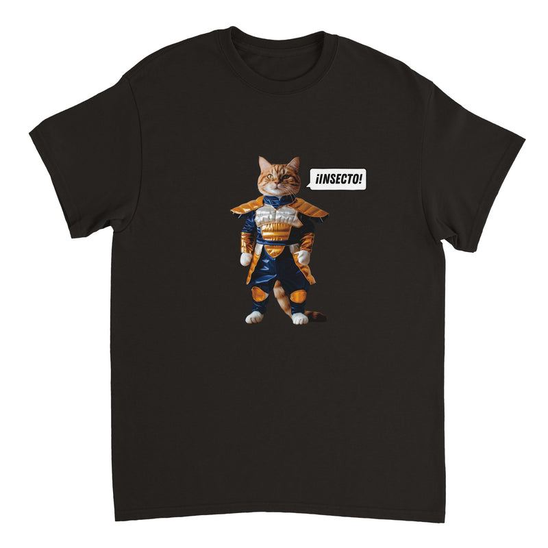 Camiseta Unisex Estampado de Gato "Vegeta Gatuno" Michilandia