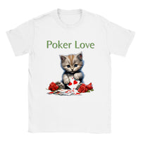 Camiseta unisex estampado de gato "Poker Love" Gelato