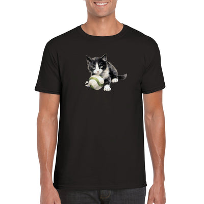 Camiseta unisex estampado de gato 