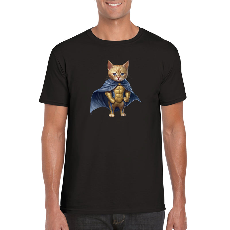 Camiseta unisex estampado de gato "Fluffy Sentry" Gelato