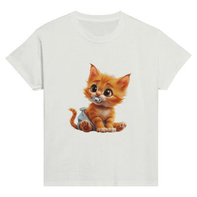 Camiseta Junior Unisex Estampado de Gato 