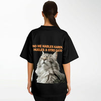 Camiseta de fútbol unisex estampado de gato "Indignación Felina" Subliminator