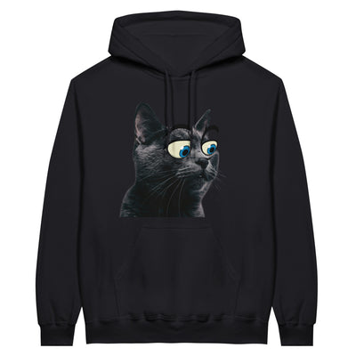 Sudadera con Capucha Unisex Estampado de Gato 