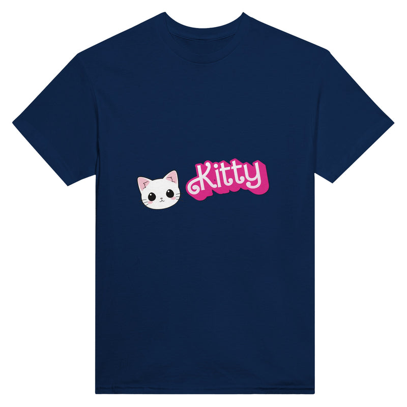 Camiseta Unisex Estampado de Gato "Kitty Barbie" Michilandia