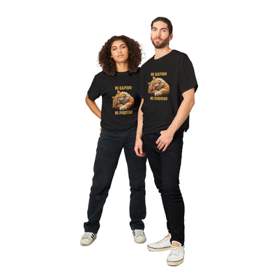 Camiseta Unisex Estampado de Gato "Ni rápido Ni furioso" Michilandia | La tienda online de los fans de gatos