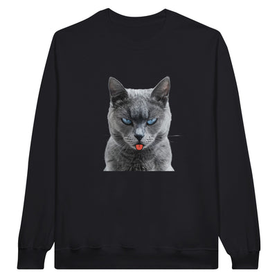 Sudadera Unisex Estampado de Gato 