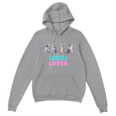 Sudadera con capucha unisex estampado de gato "Michi Lover" Gelato