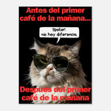 Lienzo de gato "Amanecer Grumpy" Michilandia | La tienda online de los fans de gatos