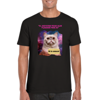 Camiseta unisex estampado de gato "El Michi Cósmico"