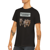 Camiseta unisex estampado de gato "Banda equivocada" Gelato