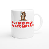 Taza Blanca con Impresión de Gato "Pelos Jedi" Michilandia | La tienda online de los fans de gatos