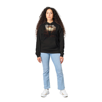 Sudadera con Capucha Unisex Estampado de Gato "Encuentro Extraterrestre" Michilandia | La tienda online de los fans de gatos