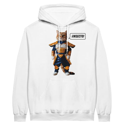 Sudadera con Capucha Unisex Estampado de Gato "Vegeta Gatuno" Michilandia