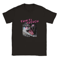 Camiseta unisex estampado de gato "Sonrojo Neko" Negro