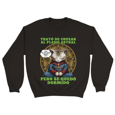 Sudadera unisex estampado de gato 