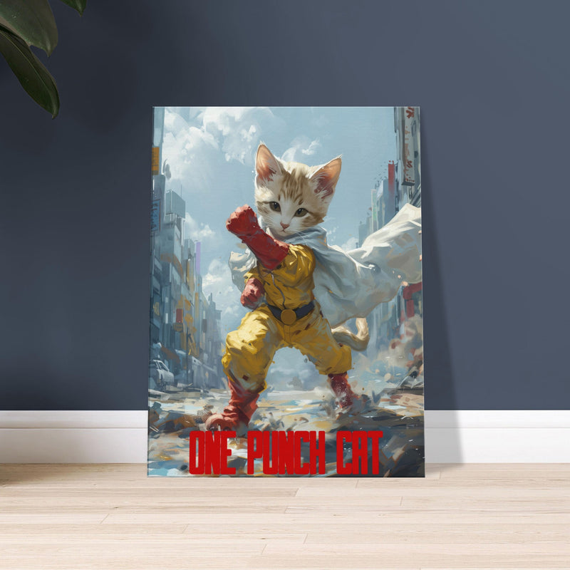 Lienzo de gato "Héroe de un Miau" Michilandia | La tienda online de los fans de gatos