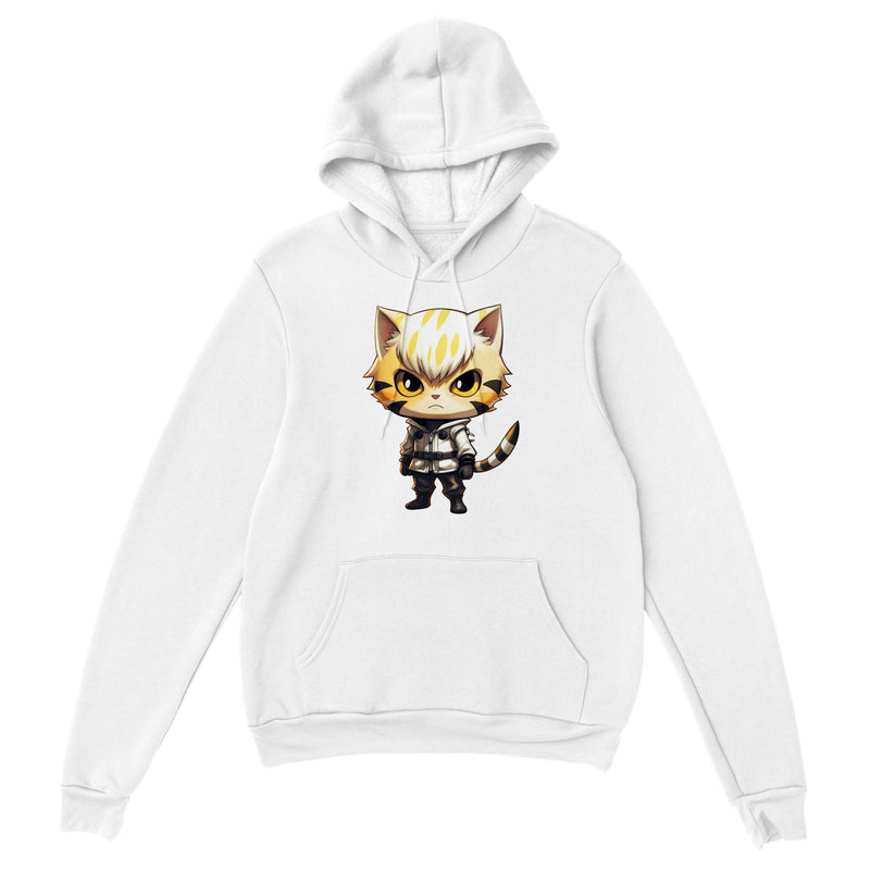 Sudadera con capucha unisex estampado de gato "Gatenos: El Cyborg Felino" Michilandia | La tienda online de los amantes de gatos