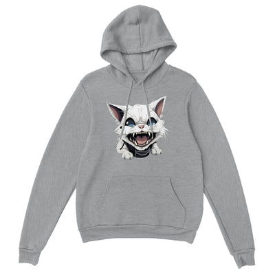 Sudadera con capucha unisex estampado de gato "Sonrisa Diabólica" Gelato