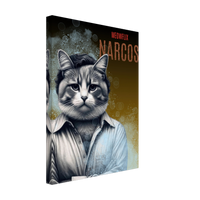 Lienzo de gato "Narcogato" Michilandia | La tienda online de los fans de gatos