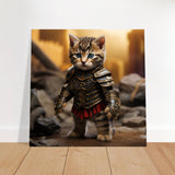 Panel de aluminio impresión de gato "Michi Maximus"