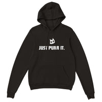 Sudadera con Capucha Unisex Estampado de Gato "Just Purr It." Michilandia | La tienda online de los fans de gatos