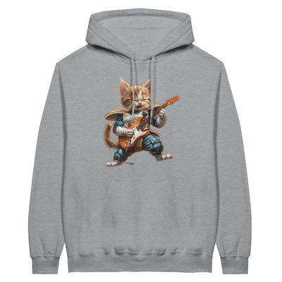 Sudadera con Capucha Unisex Estampado de Gato "Saiyajin Rockstar" Michilandia | La tienda online de los fans de gatos