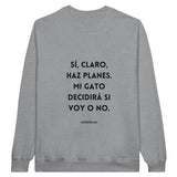 Sudadera Unisex Estampado de Gato "Dictador Doméstico" Michilandia | La tienda online de los fans de gatos