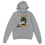 Sudadera con Capucha Unisex Estampado de Gato "Dilema de Gala" Michilandia | La tienda online de los fans de gatos