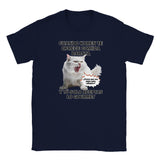 Camiseta Junior Unisex Estampado de Gato "Gourmet Indignado" Michilandia | La tienda online de los fans de gatos