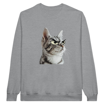 Sudadera Unisex Estampado de Gato "Miau Malhumorado" Michilandia