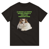 Camiseta Unisex Estampado de Gato "Opiniones No Solicitadas" Michilandia | La tienda online de los fans de gatos