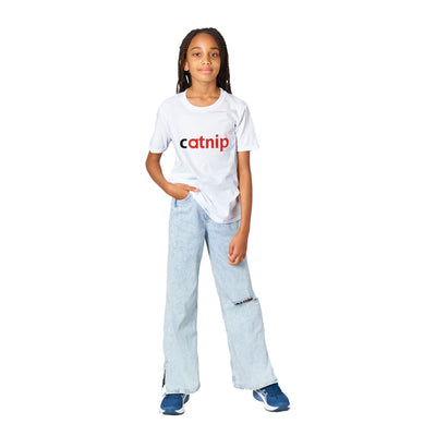 Camiseta Junior Unisex Estampado "Catnip Delight" Michilandia | La tienda online de los fans de gatos