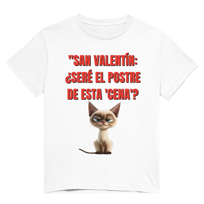 Camiseta Unisex Estampado de Gato "Miau Romántico" Michilandia | La tienda online de los fans de gatos