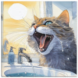 Lienzo de gato "Splash Felino"