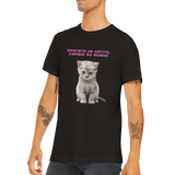 Camiseta unisex estampado de gato "Rescata un gatito" Gelato