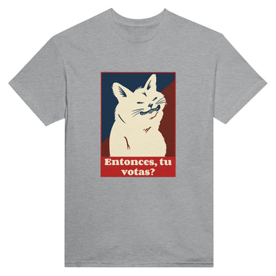 Camiseta Unisex Estampado de Gato "Miau de Votante" Michilandia