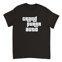 Camiseta Unisex Estampado de Gato "Grand Purrr Auto" Michilandia | La tienda online de los fans de gatos