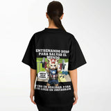 Camiseta de fútbol unisex estampado de gato "Michi America Fitness" Subliminator
