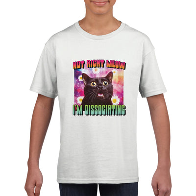 Camiseta Junior Unisex Estampado de Gato 