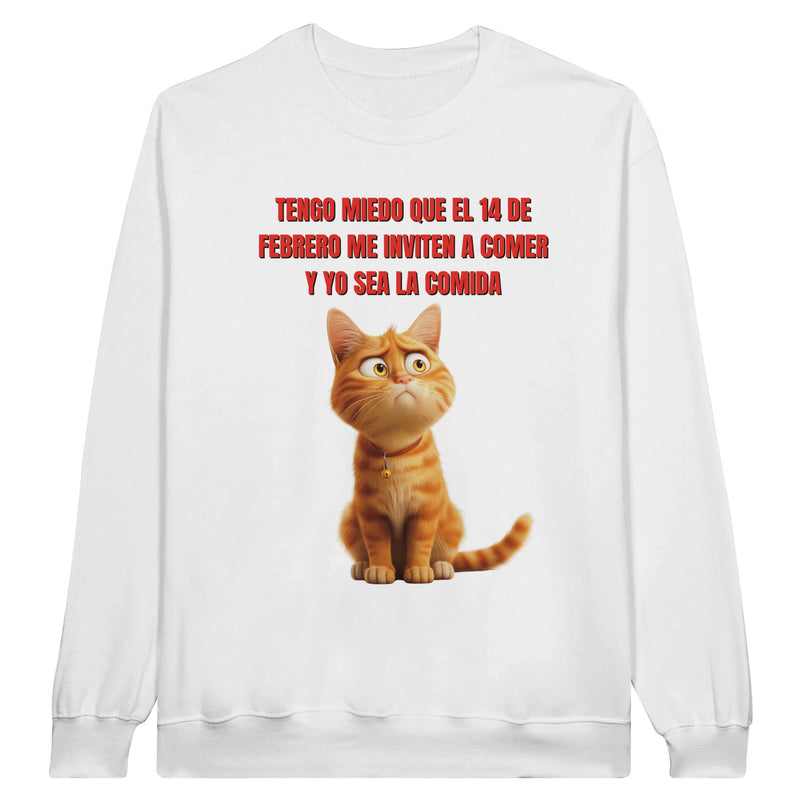 Sudadera Unisex Estampado de Gato "Cita Miau" Michilandia | La tienda online de los fans de gatos