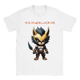 Camiseta unisex estampado de gato "Michiwolverine"