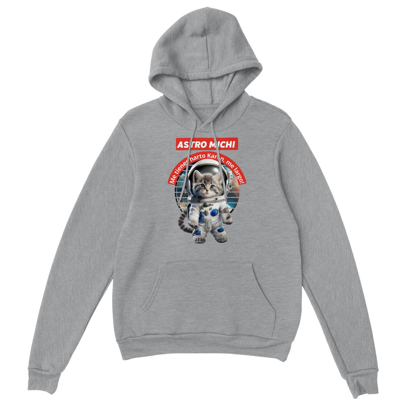 Sudadera con capucha unisex estampado de gato "Astro michi" Gelato