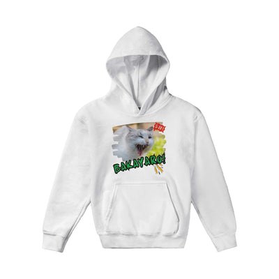 Sudadera con capucha júnior estampado de gato 