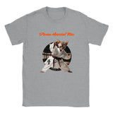 Camiseta unisex estampado de gato "Devon Marcial Rex"