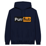 Sudadera con Capucha Unisex Estampado de Gato "Purr Hub" Michilandia | La tienda online de los fans de gatos