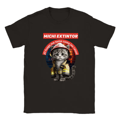 Camiseta unisex estampado de gato 