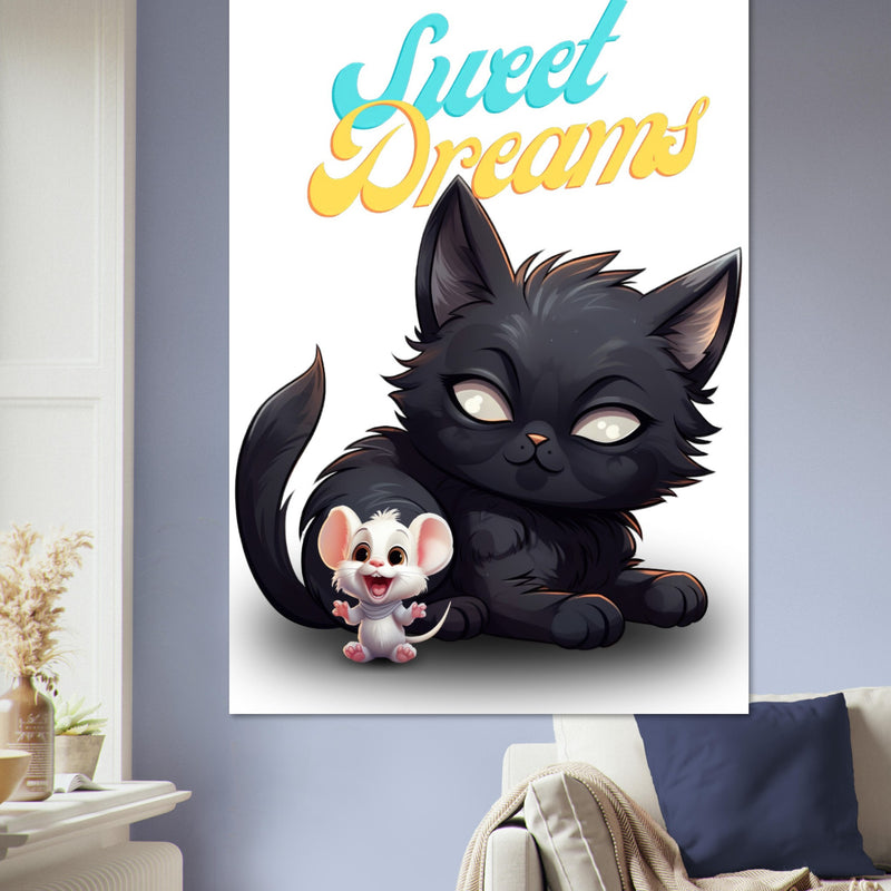 Póster de gato "Sweet Dreams" Gelato