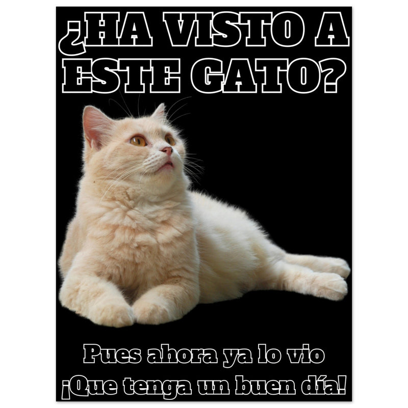 Panel de aluminio impresión de gato "Gato del Día" Michilandia | La tienda online de los fans de gatos