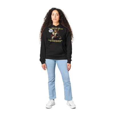 Sudadera con Capucha Unisex Estampado de Gato "Aristogato Conectado" Michilandia | La tienda online de los fans de gatos